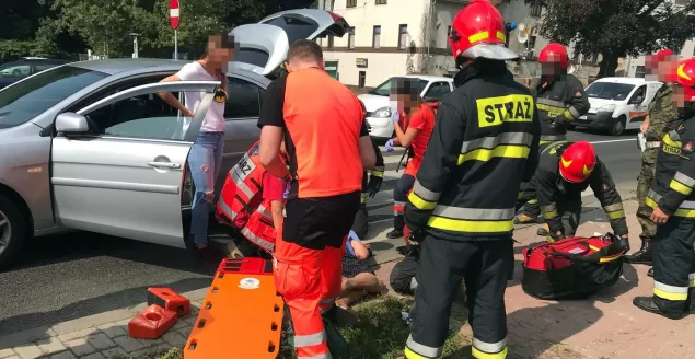 Potrącenie pieszej przy ulicy Partyzantów - 29.08