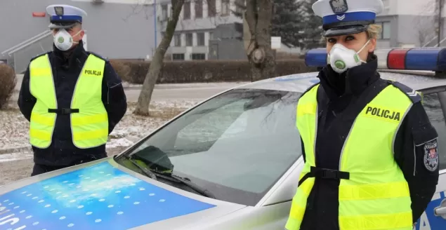 policja maska antysmogowa