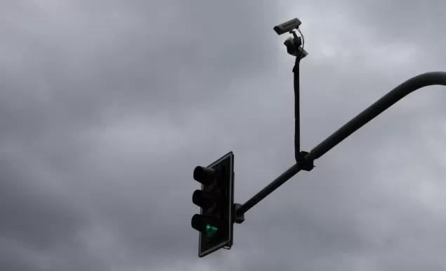 kamera, skrzyżowanie, radar, kontrola, światła, sygnalizacja świetlna