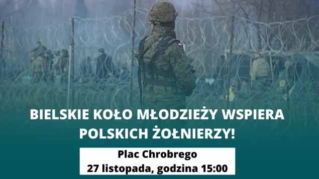 Na pl. Chrobrego wyrażą poparcie dla służb pracujących na granicy