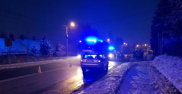 Potrącenie na ul. Żywieckiej - 5.02.2019
