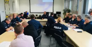 policja zebranie