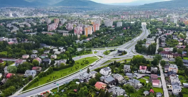 bielsko, biała, dron, hulanka