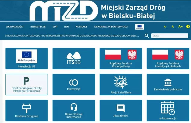 Informacje o działalności MZD i parkingach w jednym miejscu