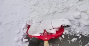 zima, łopata, śnieg, odśnieżanie,