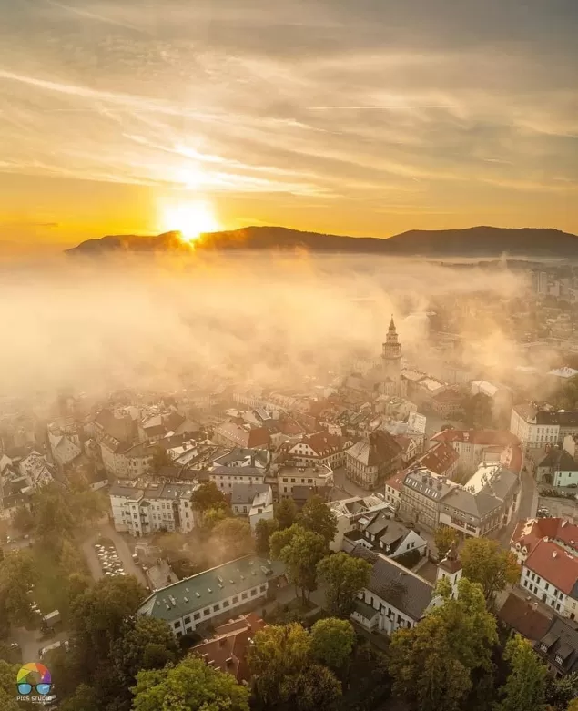PocztowkazBielska,Bielsko,BielskoBiała,WschódSłońca,Wrzesień,Jesień,LoveBB,fotodnia,instagram