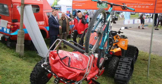 Bike Beskidy: Pokaz, szkolenia GOPR oraz prezent dla ratowników