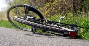 rower, potrącenie, wypadek, ilustracja