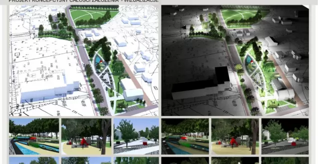 Dzięgielów, BWS Tyszkiewicza, wizualizacja,projekt
