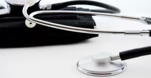 ciśnienie krwi, badanie, stetoskop, lekarz, szpital