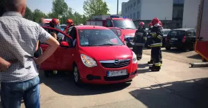 Kolizja na ul. Relaksowej - 29.04.2018