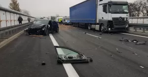 Poranne utrudnienia na S-52 w Ogrodzonej - 20.11.2