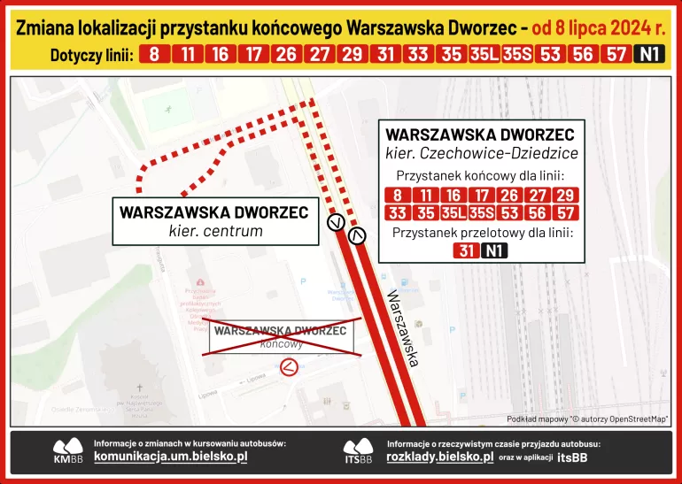 Uwaga pasażerowie. Utrudnienia w kursowaniu autobusów na ul. Piastowskiej