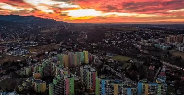 PocztowkazBielska,Bielsko,BielskoBiała,OsiedleKarpackie,ZachódSłońca,LoveBB,fotodnia,instagram