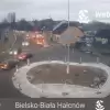 [FOTO] Cyrk na rondzie w Hałcnowie. Przed nami kolejne pół roku utrudnień. Będą tam światła!