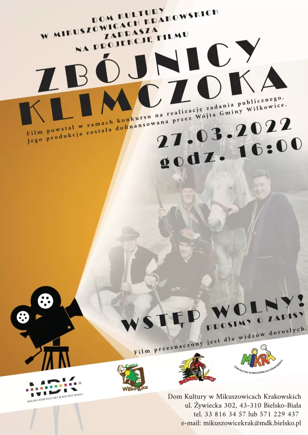 Projekcja filmu "Zbójnicy Klimczoka" w Domu Kultury Mikra