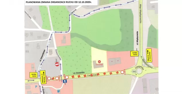 Planowana zmiana organizacji ruchu