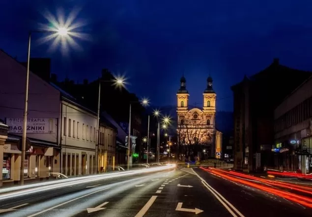 PocztowkazBielska,Bielsko,BielskoBiała,Wieczór,Zima,MiastoNocą,LoveBB,LoveSilesia,fotodnia,insta