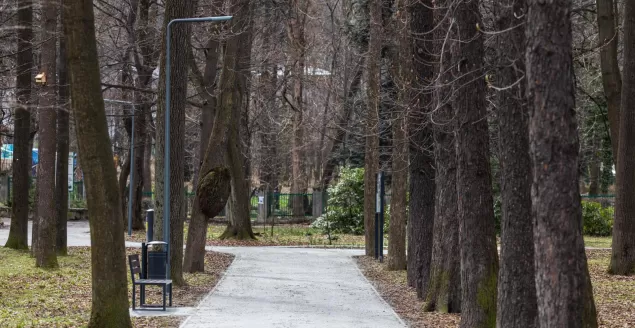 Odnowiona część parkowa Cygańskiego Lasu - 8.04.2022