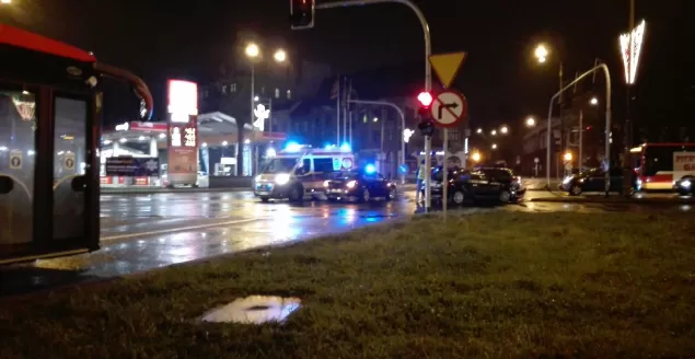 Zderzenie na rogu Partyzantów z Michałowicza