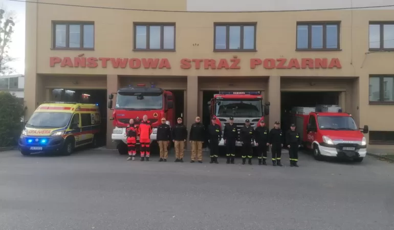 Strażacy i ratownicy medyczni oddali hołd tragicznie zmarłemu koledze